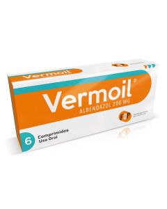 Vermoil - 200mg Albendazol - 6 Comprimidos