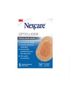 Nexacare Opticlude - 5 Parches Ocular Adulto de 5,7cm x 8cm