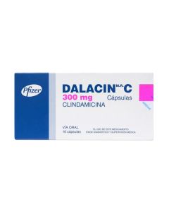 Dalacin C - 300mg Clindamicina - 16 Cápsulas