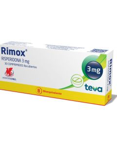 Rimox - 3mg Risperidona - 30 Comprimidos Recubiertos