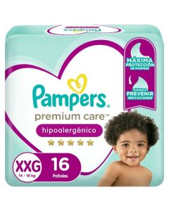 Pampers Premium Care - 16 Pañales talla XXG 14 a 18kg