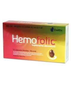 Hemofolic - 30 Cápsulas Blandas