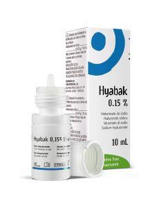Hyabak - 0,15% Hialuronato de Sodio - 10ml Solución Oftálmica