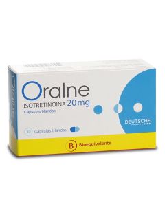 Oralne - 20mg Isotretinoína - 30 Cápsulas Blandas
