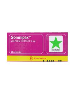 Somnipax - 10mg Zolpidem - 30 Comprimidos