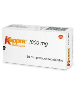 Keppra - 1000mg Levetiracetam - 30 Comprimidos Recubiertos