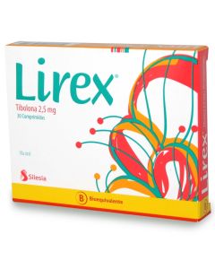 Lirex - 2,5mg Tibolona  - 30 Comprimidos