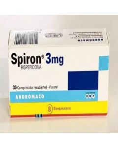 Spiron - 3mg Risperidona - 30 Comprimidos Recubiertos