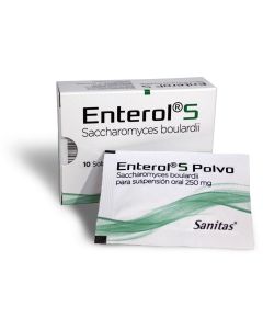 Enterol - 250mg Saccharomyces - 10 Sobres para Solución Oral Polvo