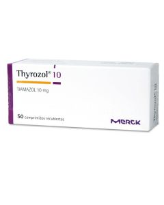 Thyrozol - 10mg Tiamazol - 50 Comprimidos Recubiertos