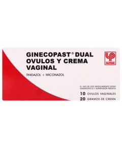 Ginecopast Dual - 10 Óvulos Vaginales y 20grs de Crema Vaginal