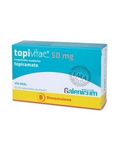 Topivitae - 50mg Topiramato - 28 Comprimidos Recubiertos