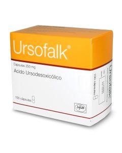 Ursofalk - 250mg Ácido Ursodesoxicólico - 100 Cápsulas