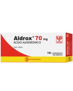 Aldrox - 70mg Ácido Alendrónico - 10 Comprimidos Recubiertos