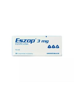 Eszop - 3mg Eszopiclona - 30 Comprimidos Recubiertos