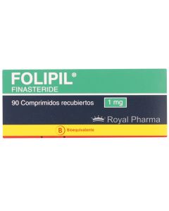 Folipil - 1mg Finasterida - 90 Comprimidos Recubiertos