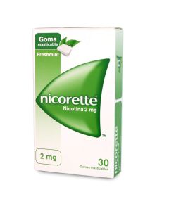 Nicorette - 2mg Nicotina - 30 Chicles Masticables freshmint