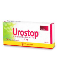 Urostop - 2mg Tolterodina - 30 Comprimidos Recubiertos