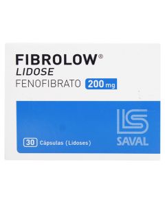 Fibrolow - 200mg Fenofibrato - 30 Cápsulas