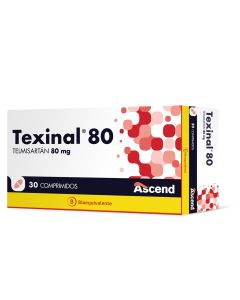 Texinal 80 - 80mg Telmisartán - 30 Comprimidos