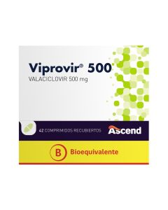 Viprovir - 500mg Valaciclovir - 42 Comprimidos Recubiertos