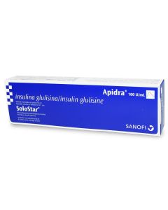 Apidra - 100UI/ml Insulina Glulisina - 1 Cartridge de 3ml