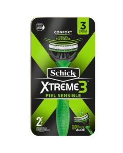 Shick Xtreme 3 - 2 Máquinas de Afeitar Piel Sensible