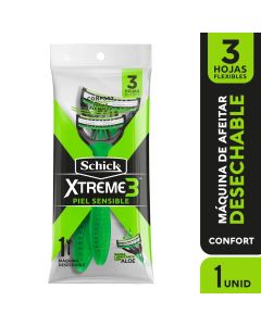 Shick Xtreme 3 - 1 Máquina de Afeitar Piel Sensible