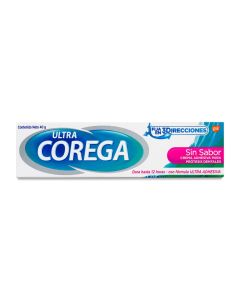 Corega Ultra - 40grs Crema Adhesiva para Prótesis Dentales sin Sabor