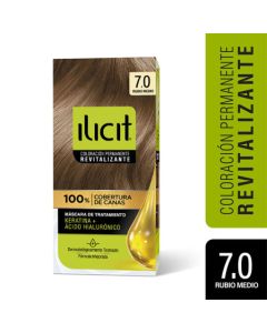 Ilicit 7.0 Rubio Medio - 45grs Tintura Permanente