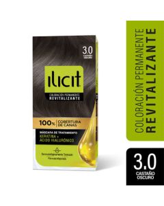 Ilicit 3.0 Castaño Oscuro - 45grs Tintura Permanente 