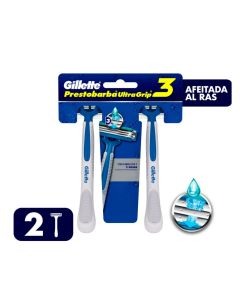 Gillette Prestobarba UltraGrip 3 - 2 Máquina de Afeitarc