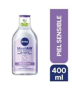 Nivea MicellAir - 400ml Agua Micelar 3 en 1 Piel Sensible