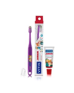 Vitis Junior - Pack Cepillo Dental + Mini Pasta Dental 15ml