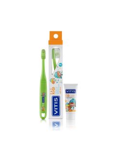 Vitis Kids - Pack Cepillo Dental + Mini Pasta Dental 8ml