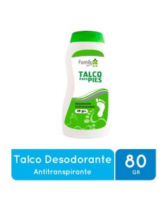 Family Set - 80grs Talco Desodorante Antitranspirante para Pies