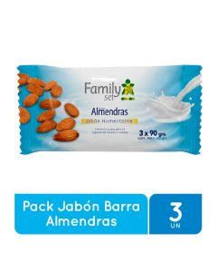 Family Set - Pack 3 Jabón en Barra Almendras de 90grs