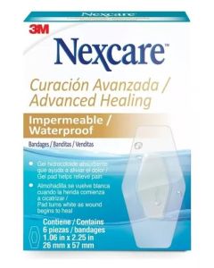 Nexcare Curación Avanzada - 6 Parches de 26mm x 57mm