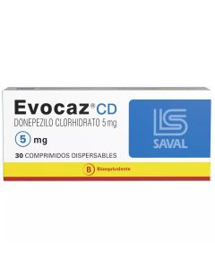 Evocaz CD - 5mg Donepezilo - 30 Comprimidos Dispersables