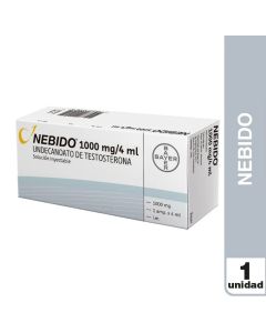 Nebido - 1000mg/4ml Undecanoato de Testosterona - 1 Ampolla de 4ml Solución Inyectable