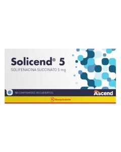 Solicend - 5mg Solifenacina Succinato - 10 Comprimidos Recubiertos