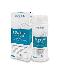 Ceraderm Body Milk - 290ml Crema Hidratante de Cuerpo para Pieles Sensible y Atópicas PH 5.5