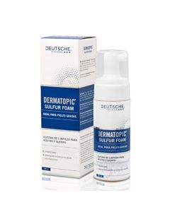 Dermatopic Sulfur Foam - 150ml Espuma de Limpieza para Rostro y Cuerpo para Pieles Grasas