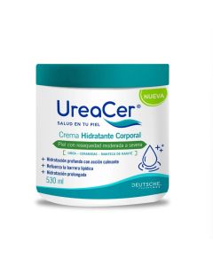 UreaCer - 530ml Crema Hidratante Corporal Piel con Resequedad Moderada a Severa