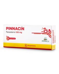 Pinnacin - 500mg Paracetamol - 20 Comprimidos