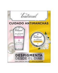 Teatrical - Estuche Crema Aclarador Facial 75ml + Crema Facial Aclaradora 100grs