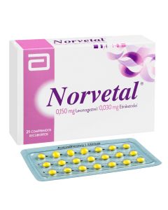 Norvetal - 21 Comprimidos Recubiertos - Anticonceptivo Oral