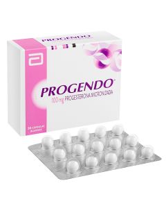 Progendo - 100mg Progesterona Micronizada - 30 Cápsulas Blandas