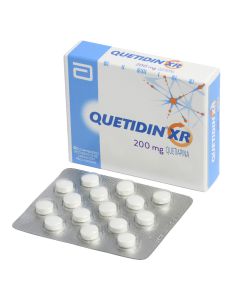Quetidin XR - 200mg Quetiapina - 30 Comprimidos Recubiertos de Liberación Prolongada