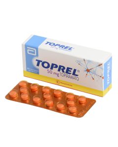 Toprel - 50mg Topiramato - 30 Comprimidos Recubiertos